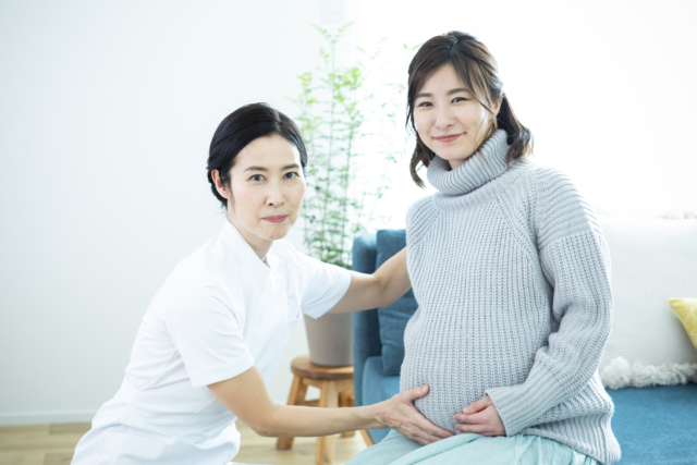 ナースと妊婦さん