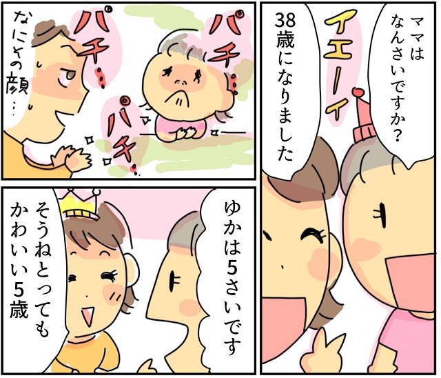 ママの誕生日　娘と祝う