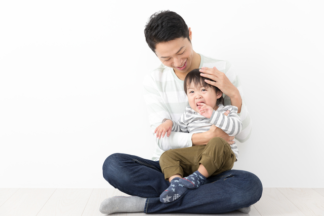 男の子とお父さん