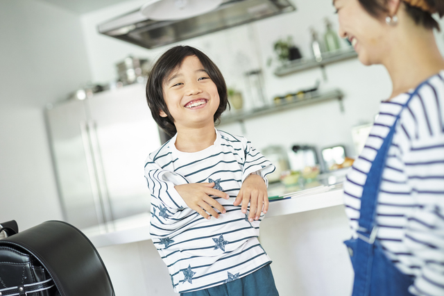 男の子とお母さん