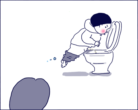 トイレ失敗