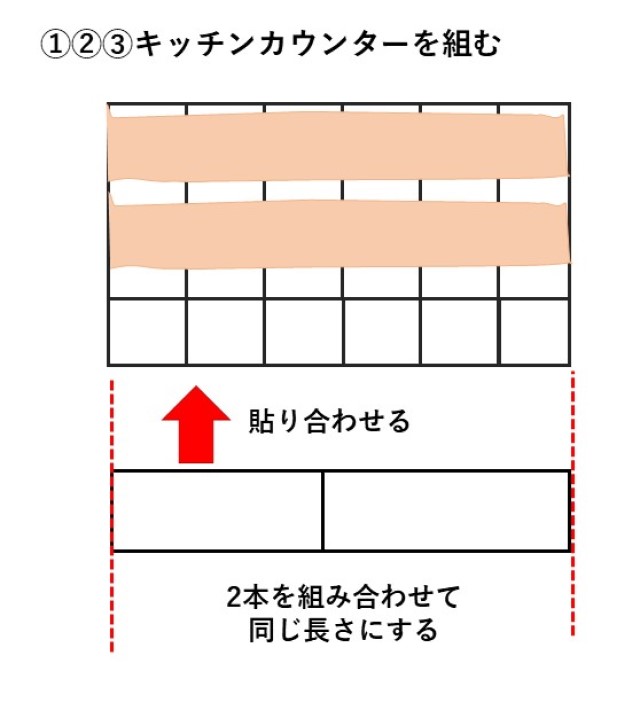 牛乳パックキッチンの作り方