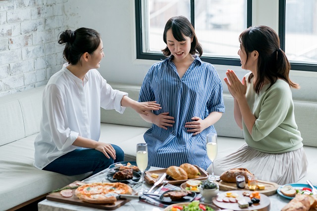 妊婦と友達