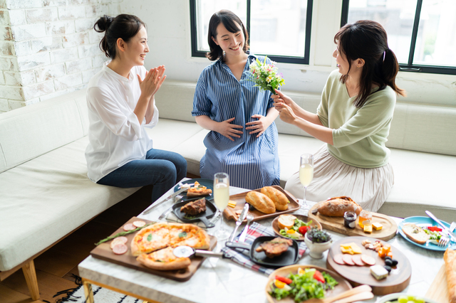 妊婦と友達