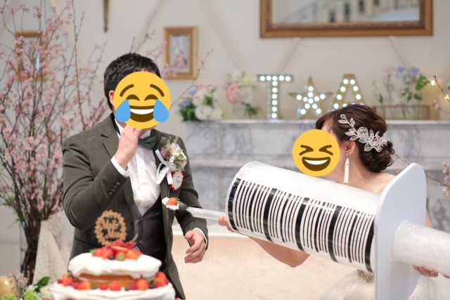 nntns0913さんの結婚式写真　ファーストバイト