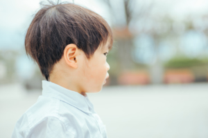 子どもの横顔