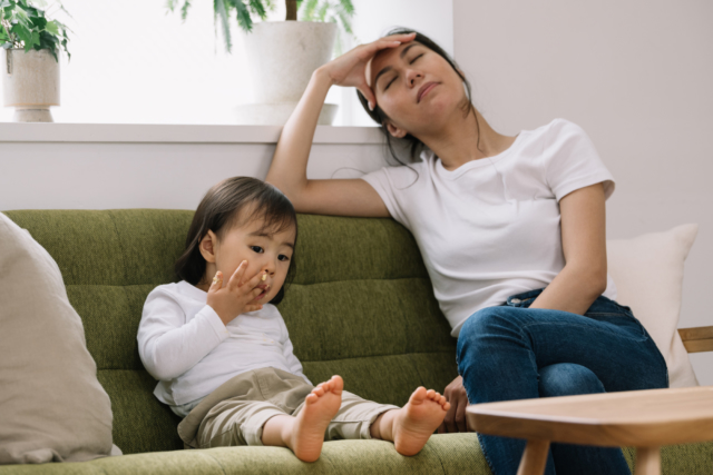 子どもに疲れるママ