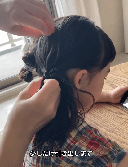 ロングヘア　ヘアアレンジ