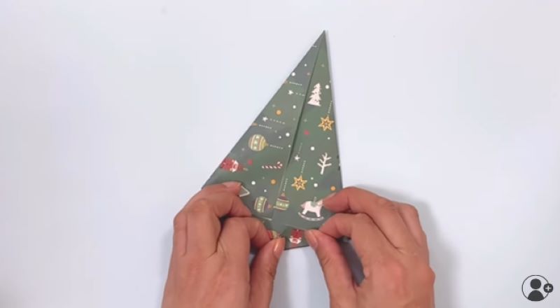 折り紙でクリスマスツリーの作り方３